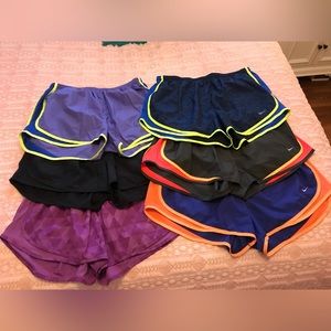 Nike running shorts, barely worn. All are size XL. $30 for all 6 pairs